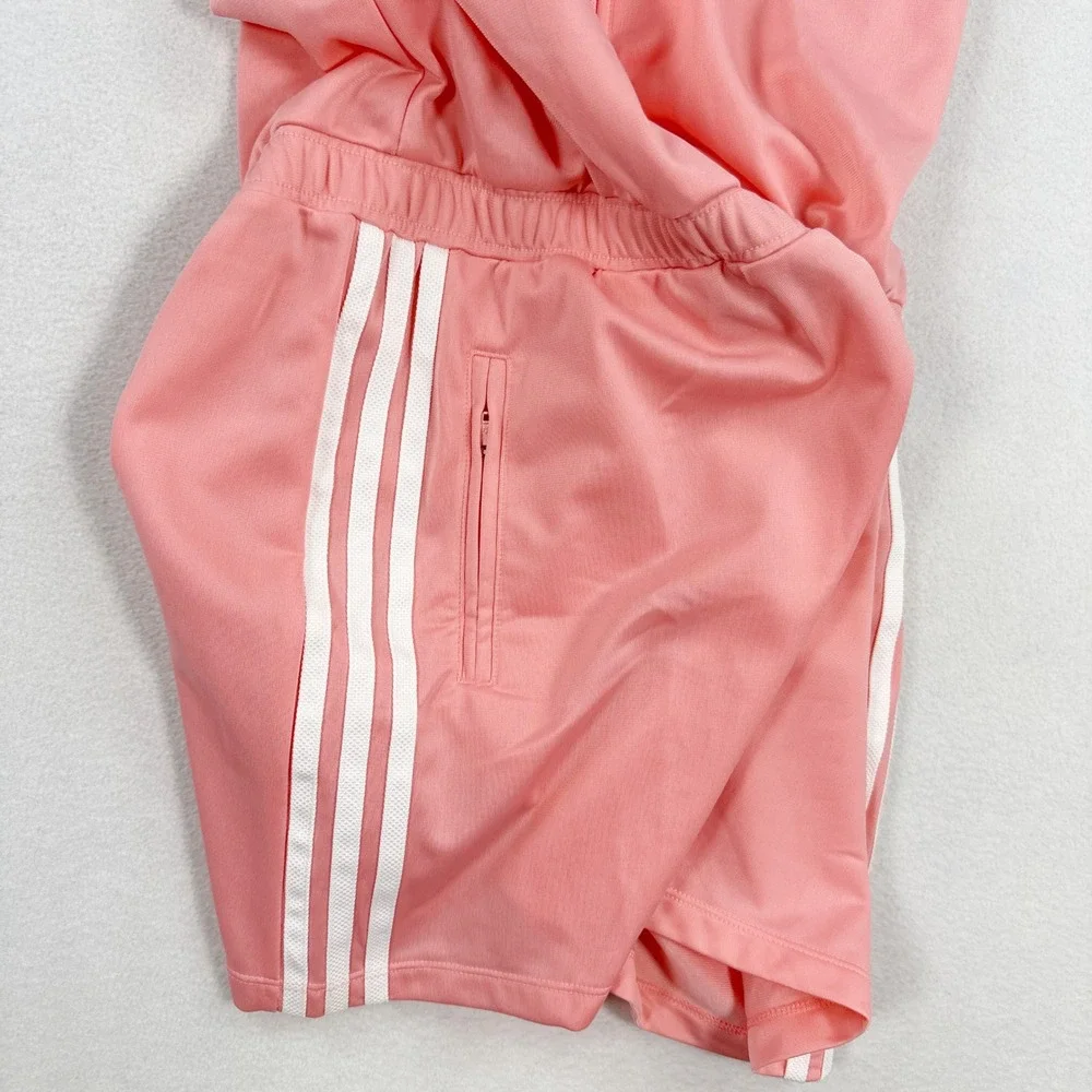 Adidas‎ Kids Firebird Dress Skirt Romper Size XL Pink White 3-Stripe JD3534